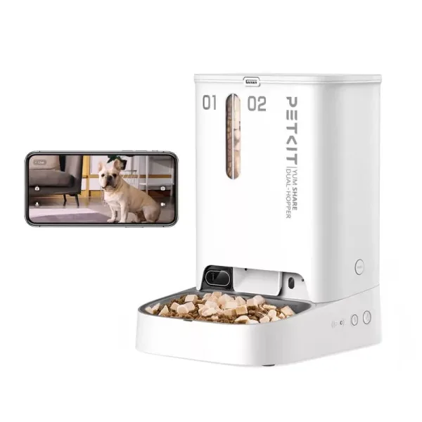Automatyczny podajnik karmy PetKit Yumshare Dual Hooper Smart Pet Feeder + Camera